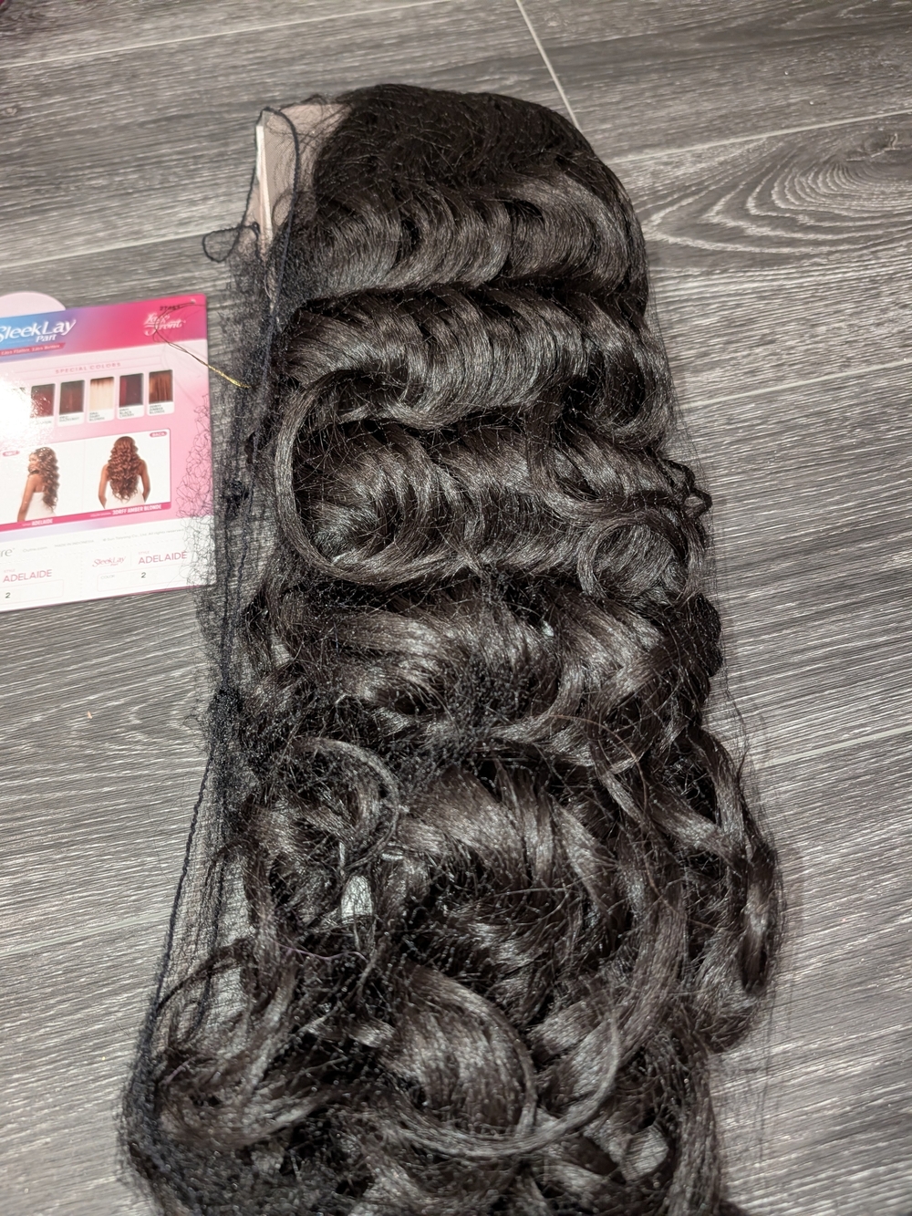 SleekLay Adelaide Synthetic Lace Front Wig - Black (Color 2) - Picture 4 of 11